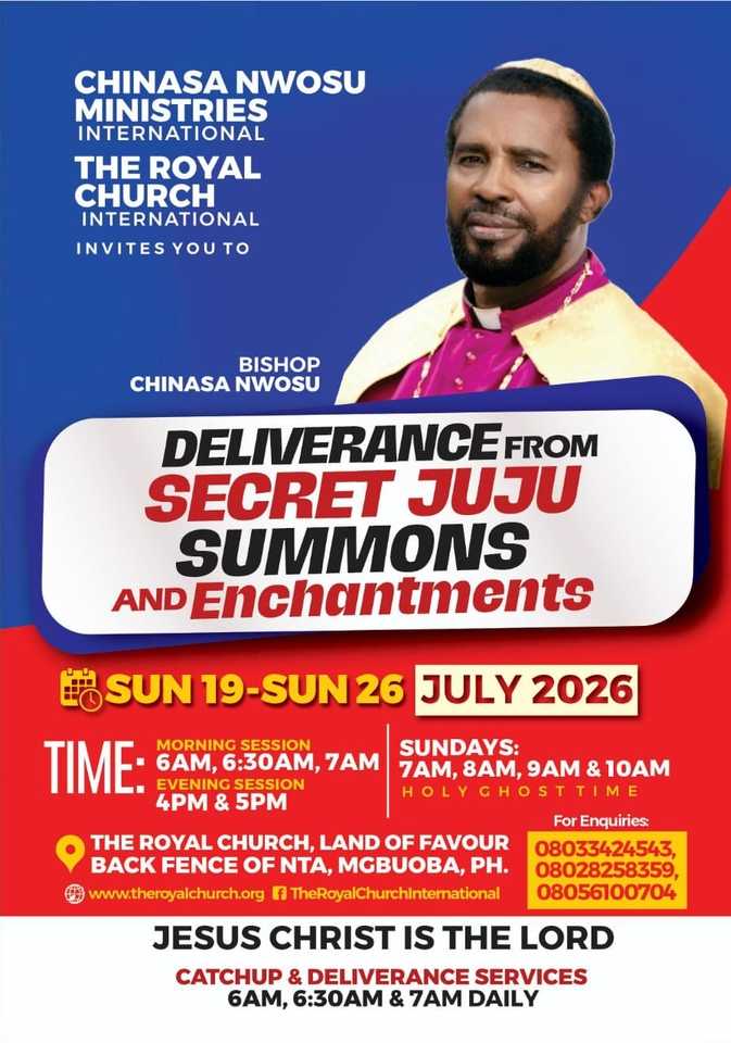 Deliverance from secret juju summons and enchantments